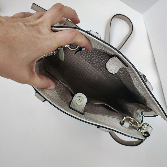 FLAWS Kate Spade Looloo Perri Lane Bubbles Crossbody Taupe Leather Bag - Picture 13 of 16